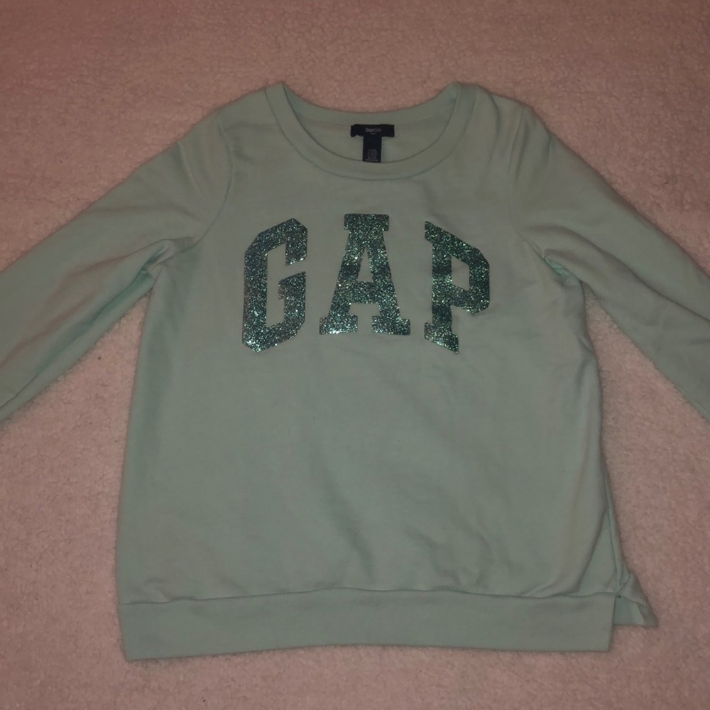 Mint green blue girls GAP long sleeve